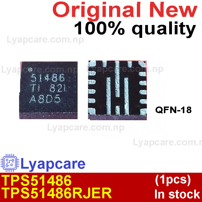 (1piece)100% New TPS51486RJER TPS51486 51486 QFN-18 Chipset