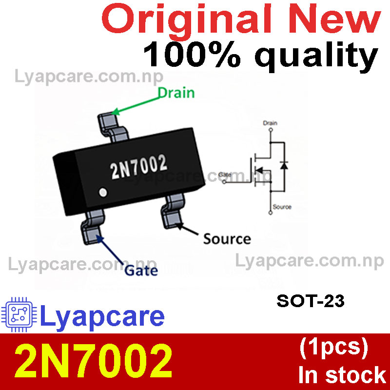 (1piece) 100% New 2N7002 SOT-23