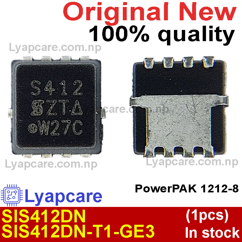 (1piece)100% New SIS412DN-T1-GE3 SIS412DN S412 PowerPAK 1212-8 Chipset